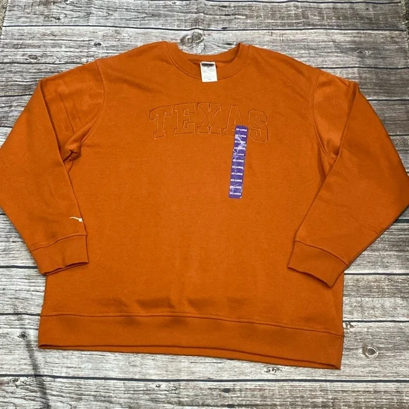 NWT Champion Texas Longhorn crewneck long sleeve sweatshirt size XXL - Picture 1 of 11